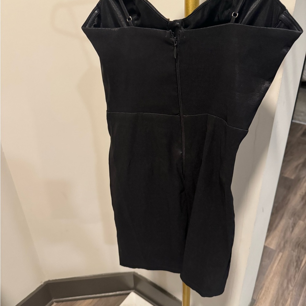 Lulu's Black Rhinestone Mini Dress - Picture 11 of 11